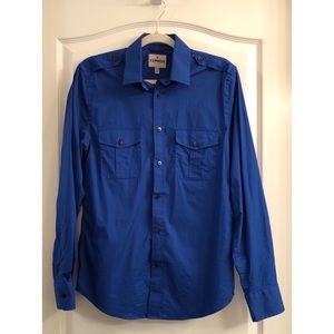 Express Blue Fitted MK2 Shirt sz M